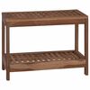 vidaXL Bathroom Side Table Natural 60 x 30 x 45 cm Solid Teak Wood