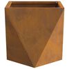 vidaXL Planter 2 pcs Rusty 30 x 30 x 30 cm Weathering Steel