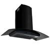 vidaXL Wall Mounted Range Hood Stainless Steel 756 m³/h 90 cm Black