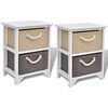 vidaXL Bedside Cabinets 2 pcs Wood