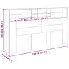 vidaXL Headboard Cabinet Artisan Oak 180x19x103.5 cm Engineered Wood