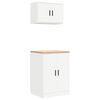 vidaXL Garage Cabinets 2 pcs White Engineered Wood