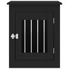 vidaXL Dog Crate Furniture Black 55x75x65 cm Engineered Wood