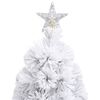 vidaXL Artificial Pre-lit Christmas Tree White 180 cm Fibre Optic