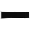 vidaXL Patio Retractable Side Awning 100x514 cm Black