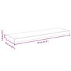 vidaXL Floating Wall Shelf High Gloss Black 80x23.5x3.8 cm MDF