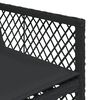 vidaXL 5 Piece Garden Dining Set with Cushions Black Poly Rattan