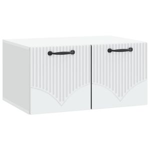 vidaXL Wall-Mounted TV Cabinet White 59.5 x 41 x 30 cm Engineered Wood
