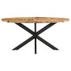 vidaXL Dining Table 160x90x75 cm Rough Mango Wood