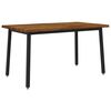 vidaXL Live Edge Dining Table 120 x 90 x 75 cm Solid Acacia Wood