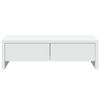 vidaXL Monitor Stand with Drawers White 50x27x15 cm Engineered Wood