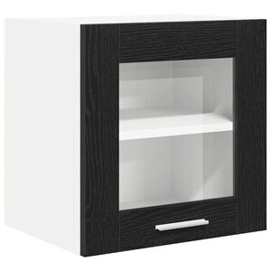 vidaXL Hanging Cabinet Black Oak 40 x 31 x 40 cm Engineered Wood