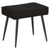vidaXL Relaxing Chair with Stool Black Velvet