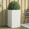 vidaXL Planter White 42x38x75 cm Steel
