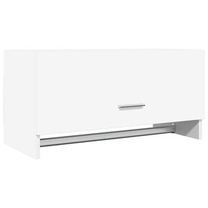 vidaXL Wardrobe White 70x32.5x35 cm Engineered Wood