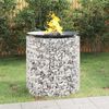 vidaXL Gabion Fire Pit &Oslash; 100 cm Galvanised Iron