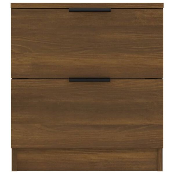 vidaXL Bedside Cabinets 2 pcs Brown Oak Engineered Wood