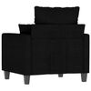 vidaXL Sofa Chair Black 60 cm Fabric