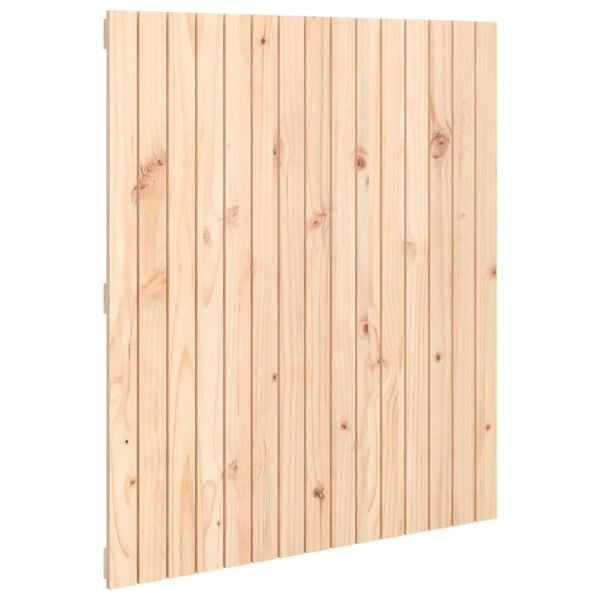 vidaXL Wall Headboard 95.5x3x110 cm Solid Wood Pine