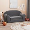 vidaXL Kids' Sofa Bed 2-Seater Anthracite Soft Plush