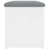 vidaXL Storage Bench White 62x42x45 cm Engineered Wood