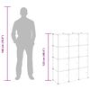 vidaXL Storage Cube Organiser with 12 Cubes and Doors Transparent PP