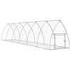 vidaXL Rabbit Hutch Silver 600x105x120 cm Galvanised Steel