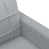 vidaXL 3 Piece Sofa Set with Cushions Light Grey Fabric