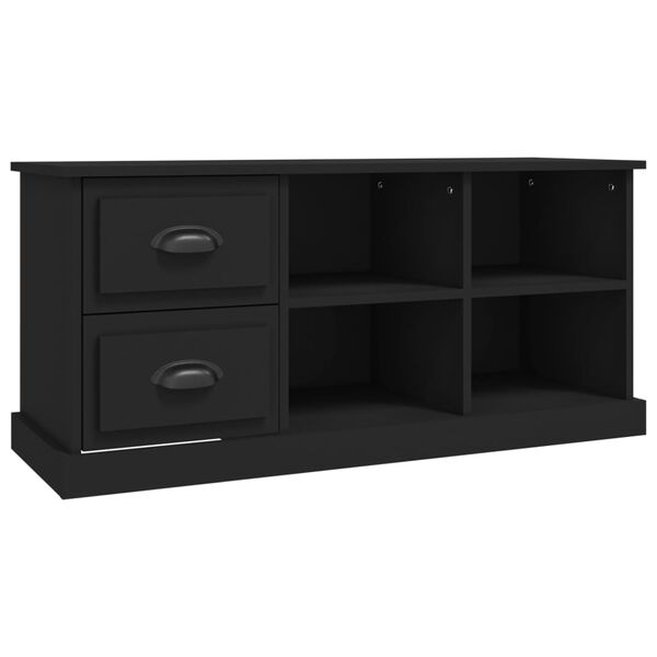 vidaXL TV Cabinet Black 102x35.5x47.5 cm Engineered Wood