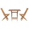 vidaXL Garden Dining Set 3 pcs Brown Solid Acacia Wood