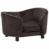 vidaXL Dog Sofa Brown 69x49x40 cm Plush