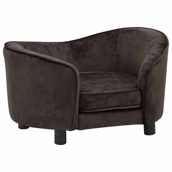 vidaXL Dog Sofa Brown 69x49x40 cm Plush