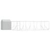vidaXL Outdoor Dog Kennel with Roof Silver 10x6x2,5 m Galvanised Steel