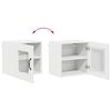 vidaXL Kitchen Cabinet Kalmar High Gloss White 40 x 31 x 40 cm