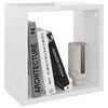 vidaXL Wall Cube Shelves 4 pcs High Gloss White 26x15x26 cm