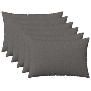 vidaXL Throw Pillow 6 pcs HEERLEN Light Grey 30 x 50 cm Fabric