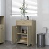 vidaXL Bathroom Cabinet Sonoma Oak 60x33x80 cm Engineered Wood