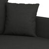 vidaXL 2-Seater Sofa Black 140 cm Fabric