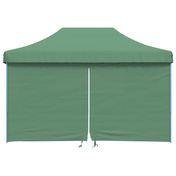 vidaXL Foldable Party Tent Pop-Up with 4 Sidewalls Green