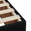 vidaXL Box Spring Bed with Mattress Black Queen Fabric