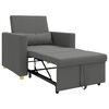 vidaXL Pull out Sofa Bed Single Dark grey 90 x 165 x 87 cm Fabric