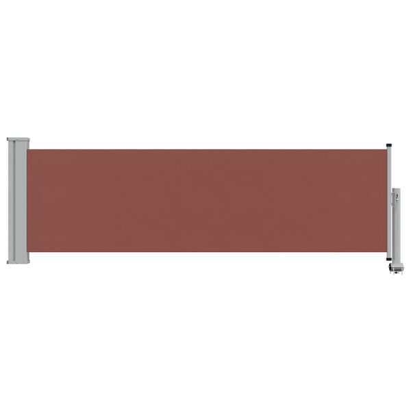 vidaXL Patio Retractable Side Awning 80x300 cm Brown