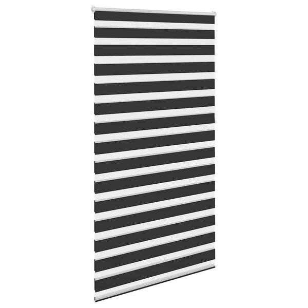 vidaXL Zebra blind 120.9x230 cm Fabric Width 116.7 cm black