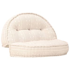 vidaXL Pouffe 100x20 cm Beige Fabric