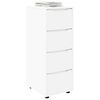 vidaXL Storage Cabinet White 40 x 48 x 105 cm Engineered Wood