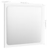 vidaXL Bathroom Mirror White 40x1.5x37 cm Engineered Wood