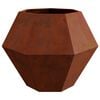 vidaXL Planter 2 pcs Rusty 100 x 100 x 80 cm Weathering Steel