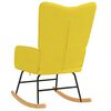 vidaXL Rocking Chair Mustard Yellow Fabric