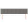 vidaXL Headboards Dark Grey 200x5x78/88 cm Fabric