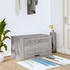 vidaXL Wall-mounted Shoe Cabinet Grey Sonoma 70x35x38 cm Solid Wood Pine